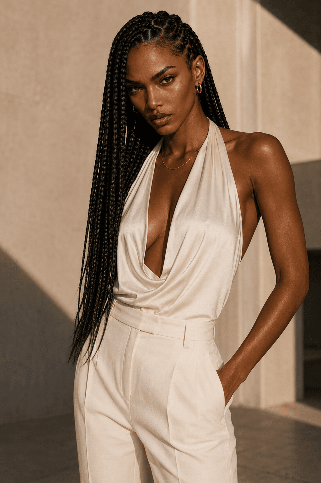 Xaliima in softer styling, daylight portrait.
